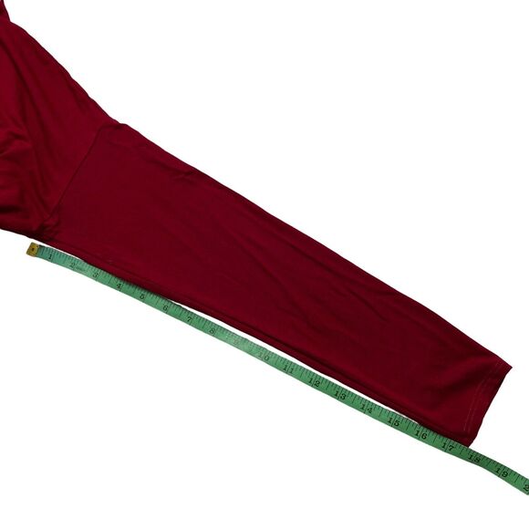 EILEEN FISHER Viscose Jersey Red High Neck Long Sleeve Top Size XS Stretch - Picture 10 of 10